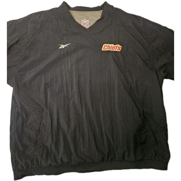 Vintage Reebok Pro-Line KANSAS CITY CHIEFS Embroidered Reversible Jacket 2XL XXL - Picture 10 of 11